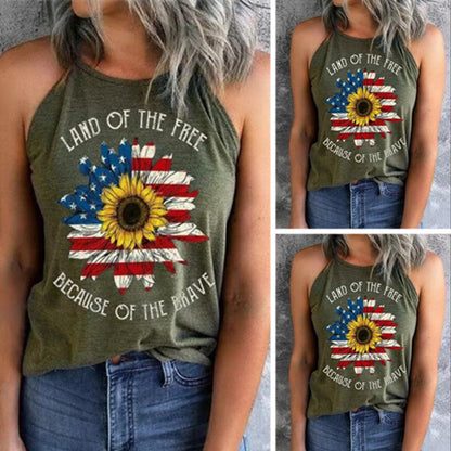 Sunflower Stars and Stripes Tank Top