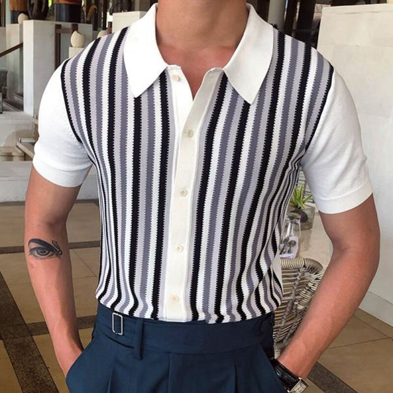 Men's Striped POLO Shirt