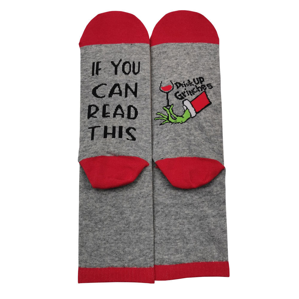 Unisex Christmas Socks In Tube Cotton Socks