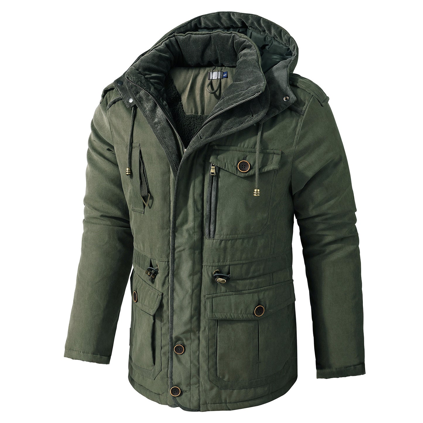 Men's Hooded Cotton Jacket All Weather Coats