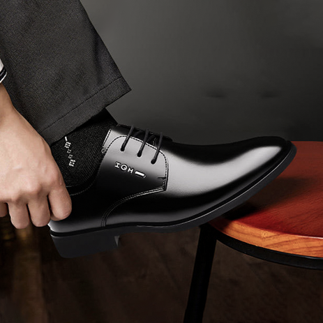 Men's Business Black Leather Shoes