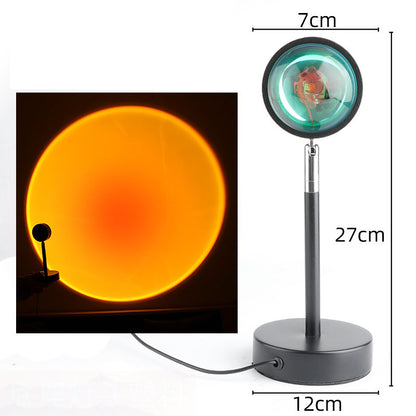 Sunset Projection LED Lamp, TikTok Boom Rainbow Floor Lamp