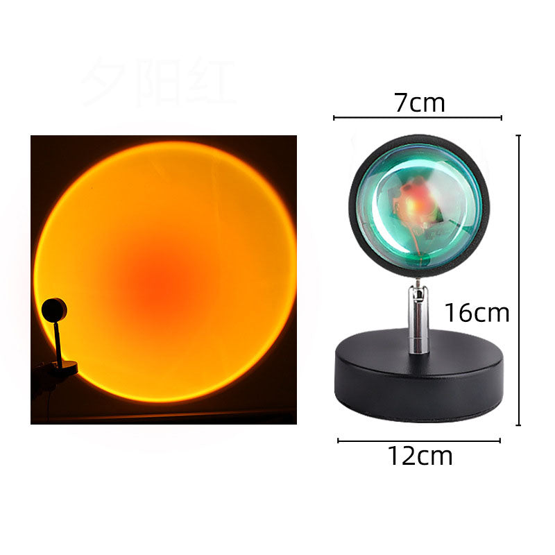 Sunset Projection LED Lamp, TikTok Boom Rainbow Floor Lamp