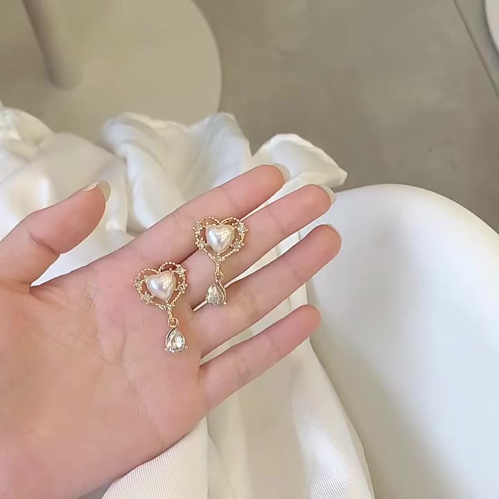 Love Drop Earrings Ear Clip