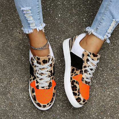 Leopard Print Casual Flats Flats For Women