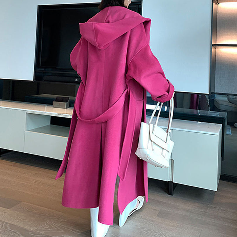 Women's Hooded Long Loose Jacket