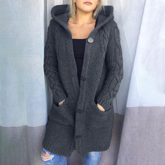 Casual Knit Cardigan Jacket For Women