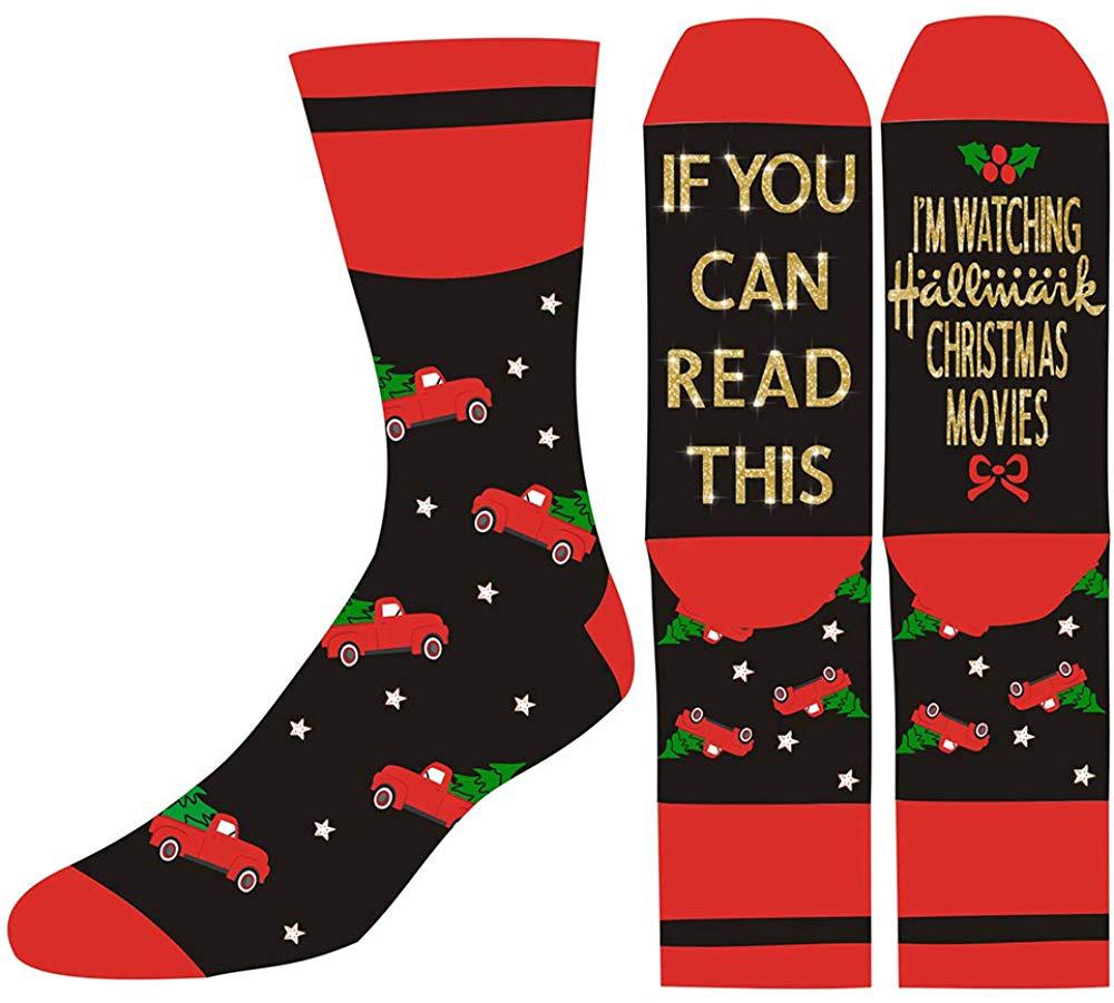 I'M WATCHING CHRISTMAS MOVIES Christmas Socks