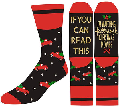I'M WATCHING CHRISTMAS MOVIES Christmas Socks