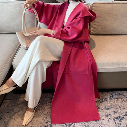 Women's Hooded Long Loose Jacket