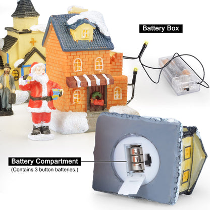 Christmas Village LED Christmas Village House Decoration Set