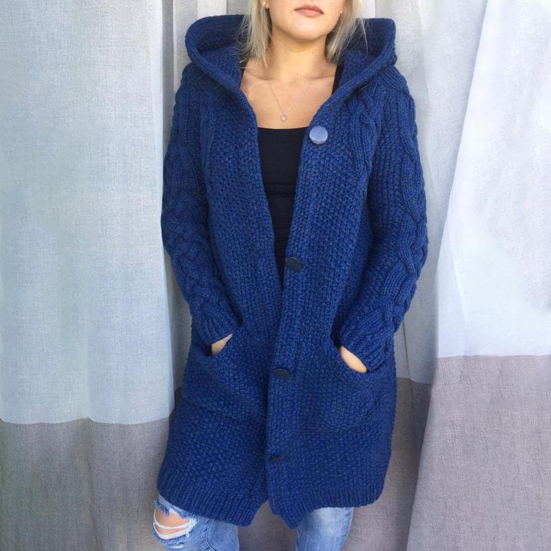 Casual Knit Cardigan Jacket For Women