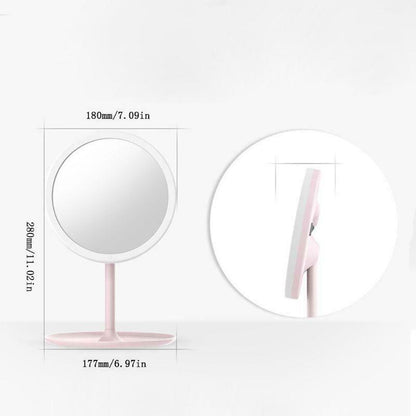 LED Illuminated Smart Desktop Beauty  Makeup Mirror