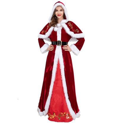 Women's Christmas Long Sleeve Dress Costume