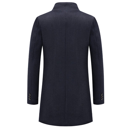 Men's Formal Stand Collar Button Cardigan Jacket