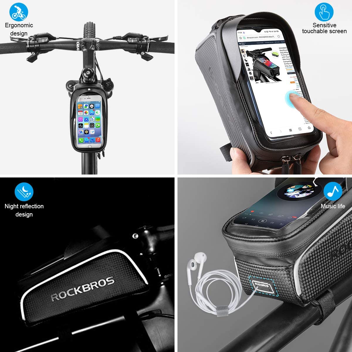 Bicycle Waterproof Bag Bicycle Mobile Phone Holder