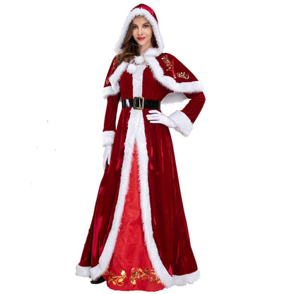 Women's Christmas Long Sleeve Dress Costume