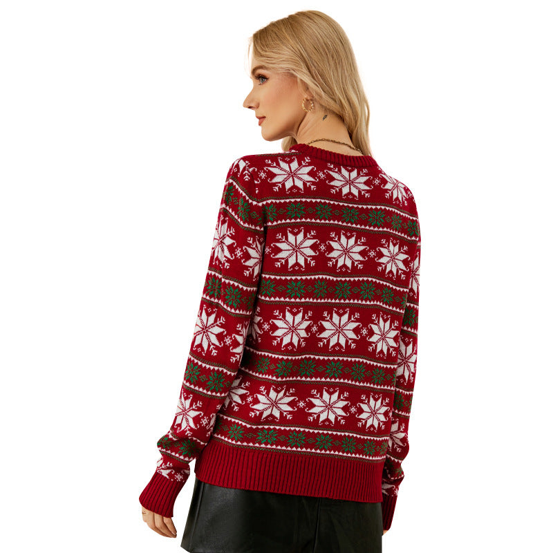 Christmas Knitted Sweater Little Snow Christmas Sweater