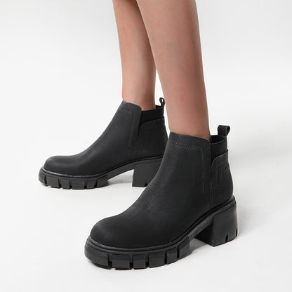 Women's Platform Chunky Heel Boots