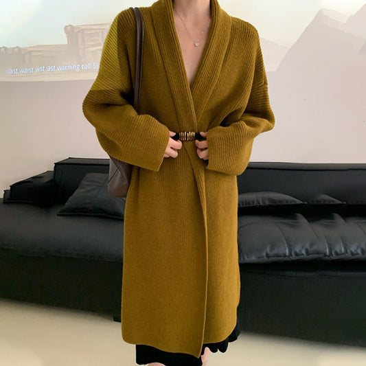 Women's Long Knit Cardigan Jacket