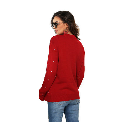 Christmas Woman Pullover Snowman Sweater