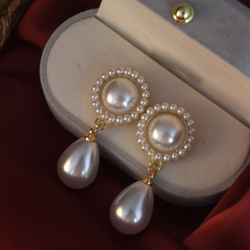 Drop Pearl Earrings