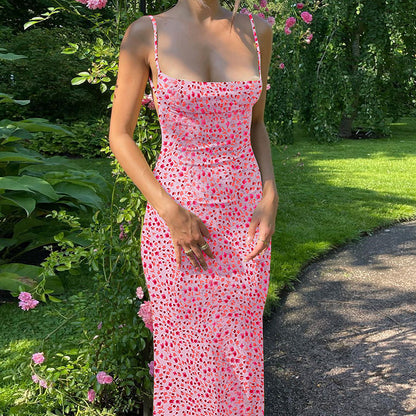 Woman Sling Elegant Floral Dresses