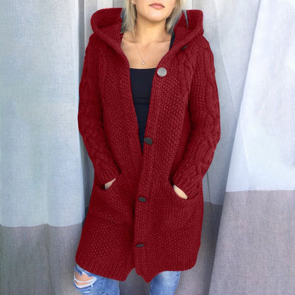 Casual Knit Cardigan Jacket For Women