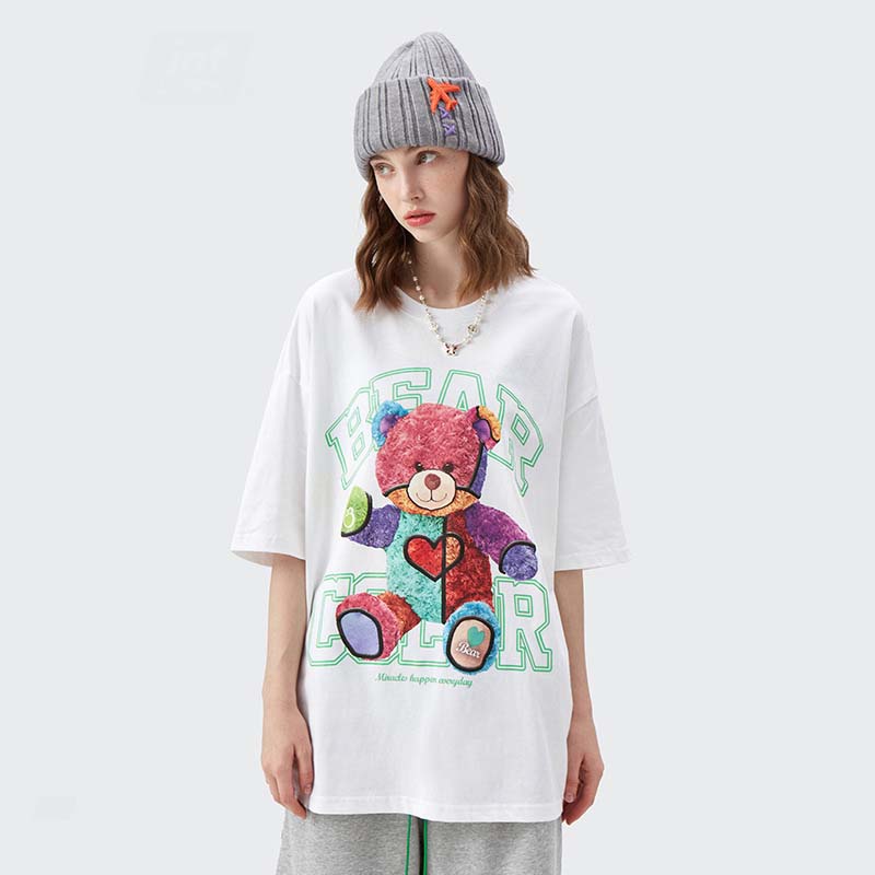 Summer Couple Cool Bear Short Sleeve T-Shirt