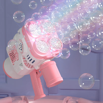 Colorful Lights 40 Holes Bubble Bazooka Bubble Gun Toy