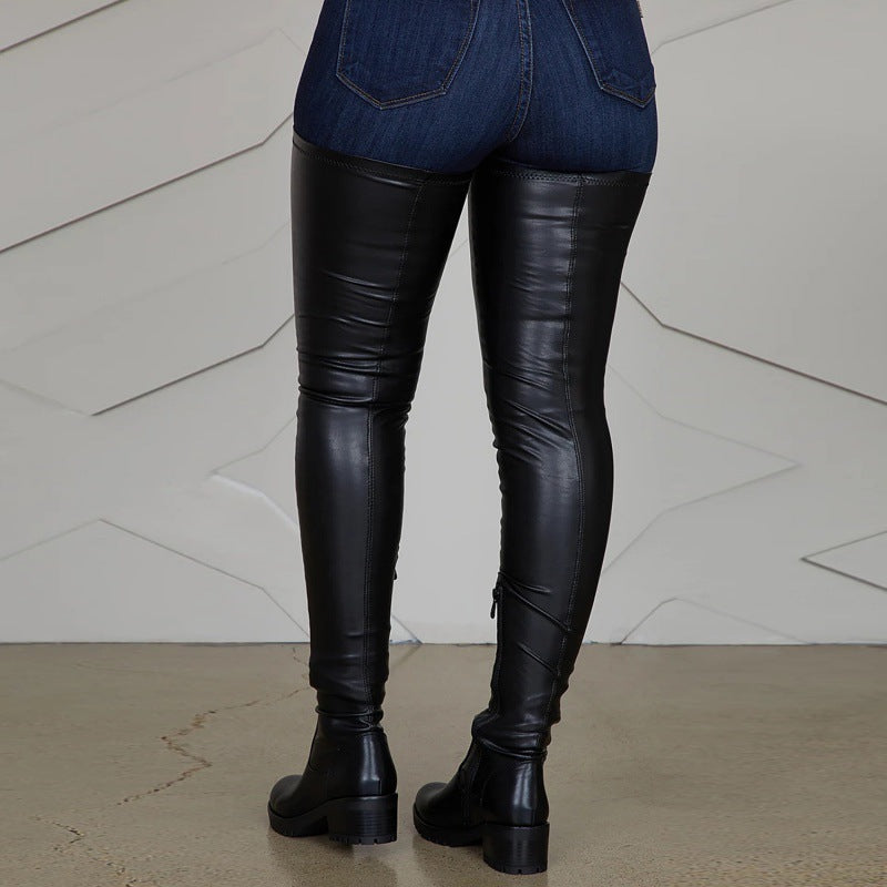 Women's Leather Vintage Tall Boots