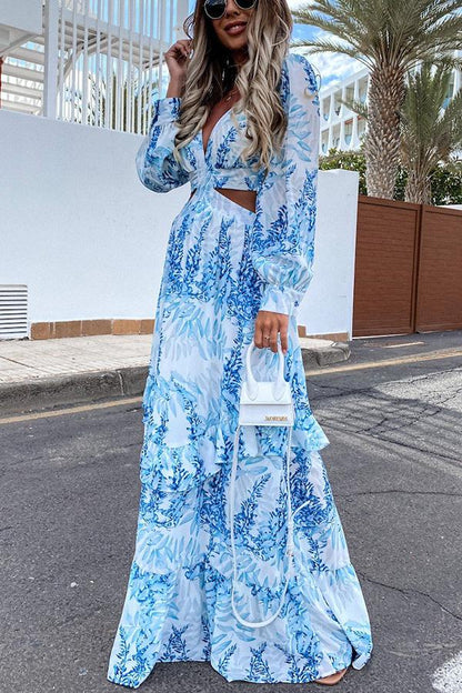 Women's Oceans of Love Cutout Maxi Dress