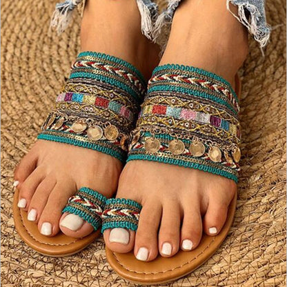 Women's Retro Ethnic Casual Flat Slippers