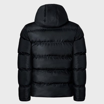 Hooded Regular Fit Down Jacket All Weather Coats For Men