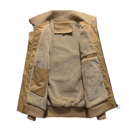 Cotton Plus Velvet Men's MA1 Tooling Flying Air Force Jacket