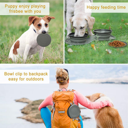 Collapsible Pet Food Bowl Portable Travel Pet Feeding Bowl