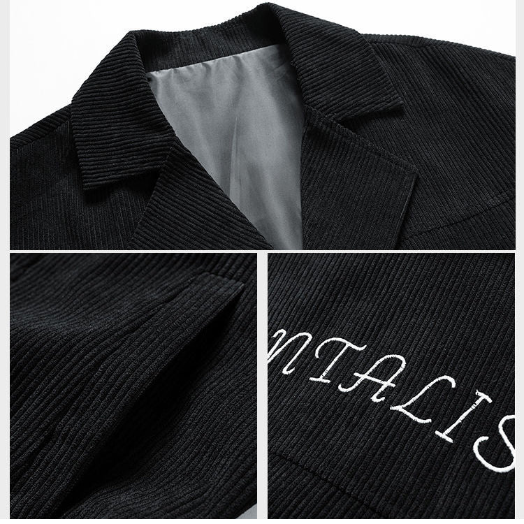 Men's Corduroy Cardigan Blazer