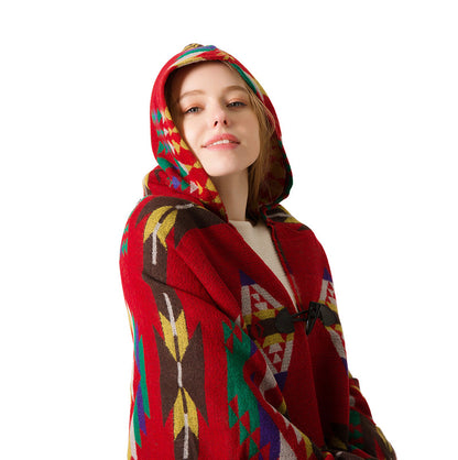 Bohemian National Style Poncho For Women