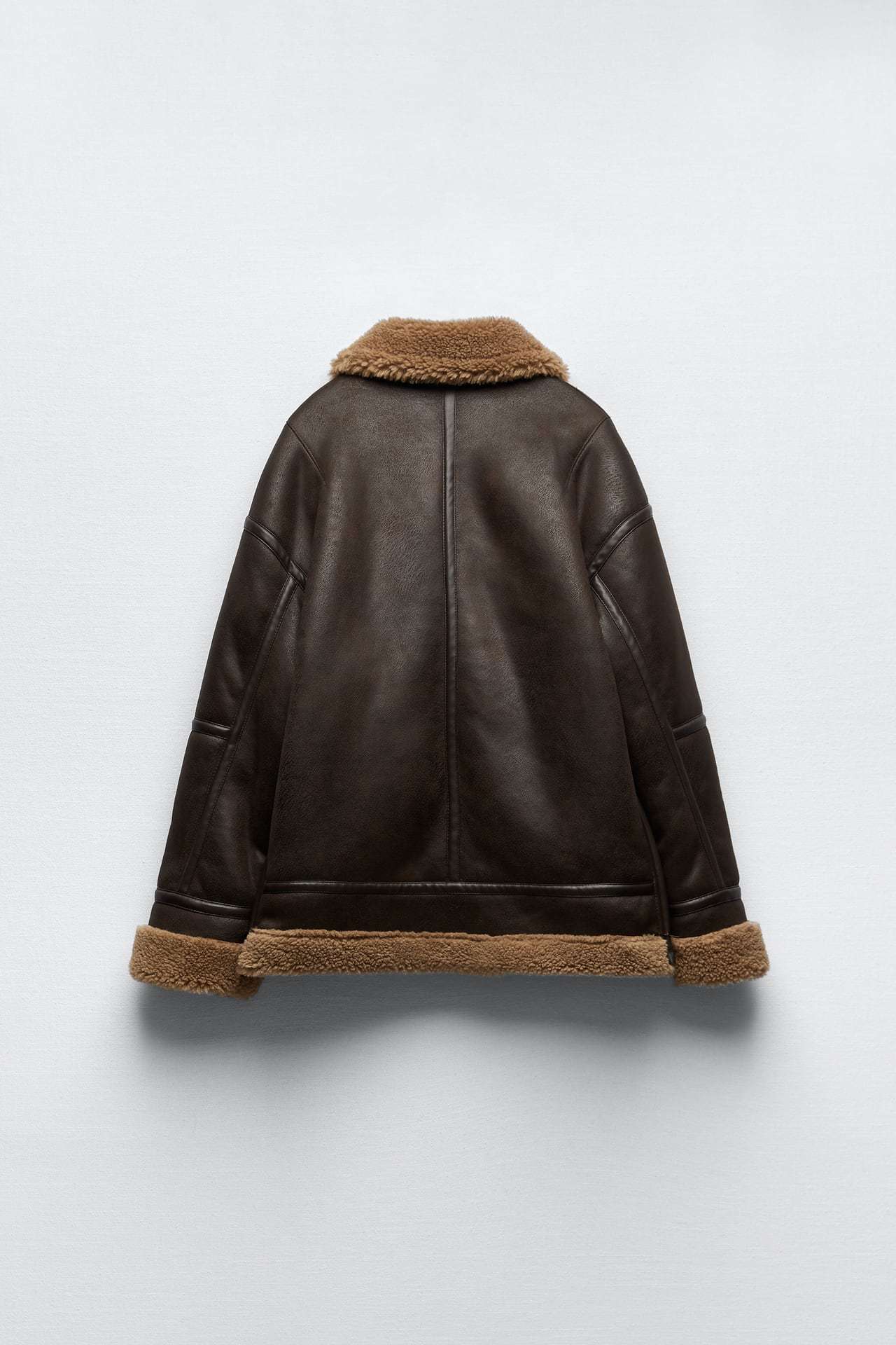 Women's Brown Leather Jacket with Lapel Collar