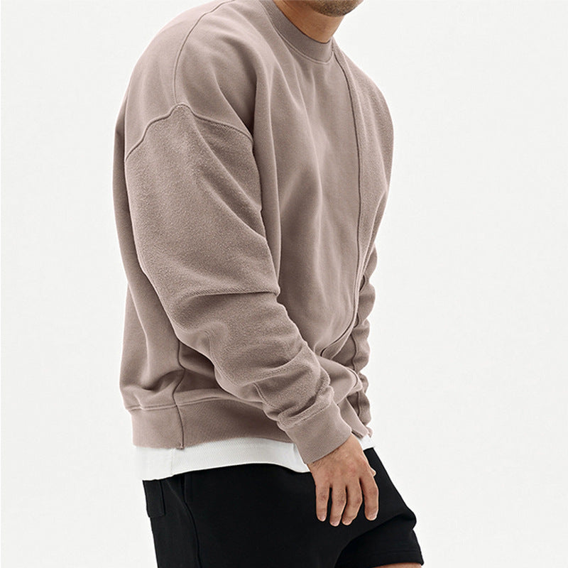 Men's Winter Solid Color Sweatshirt