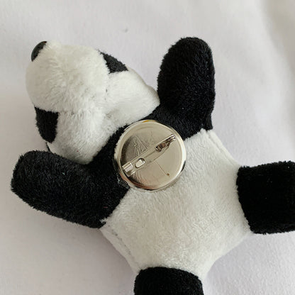 Cute Costume Backpack Panda Doll Brooch