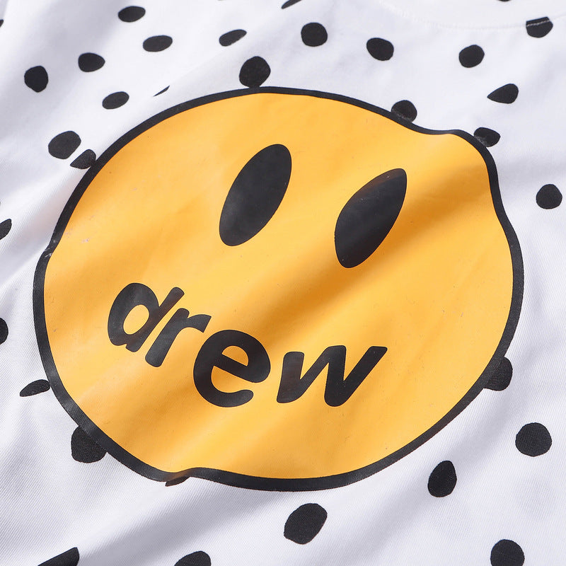 DREW Unisex Smiley Crew Neck Short T-Shirt
