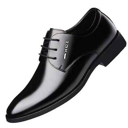 Men'S Casual Business Pointed Toe Leather Shoes