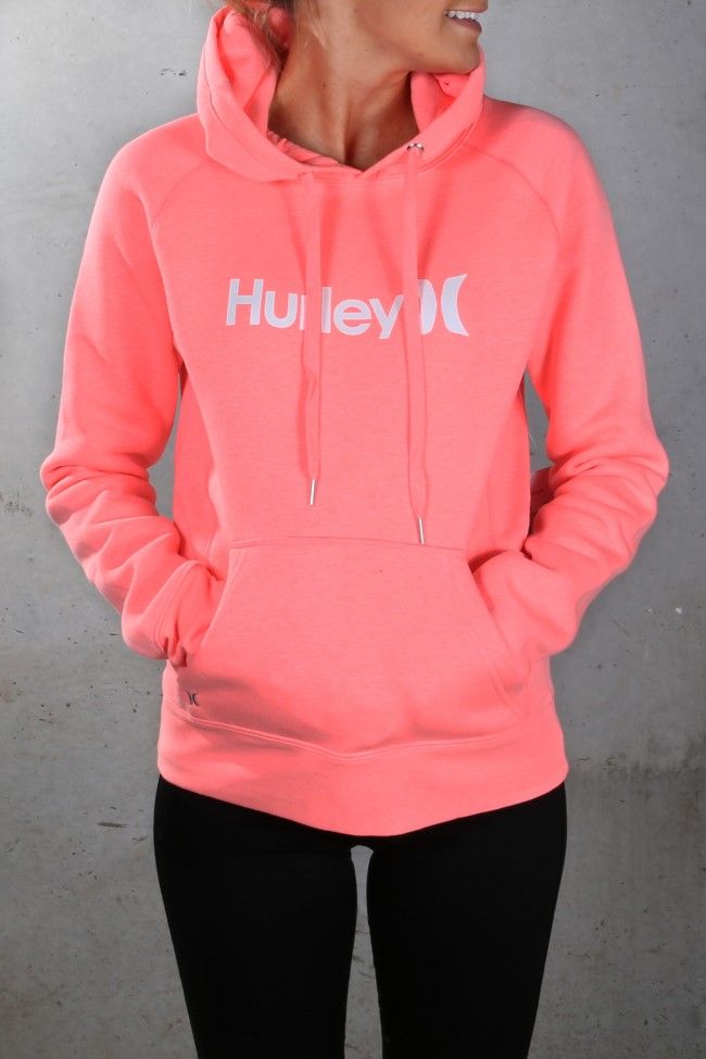 Hurley Casual Printed Pink Hoodie Sweatshirt