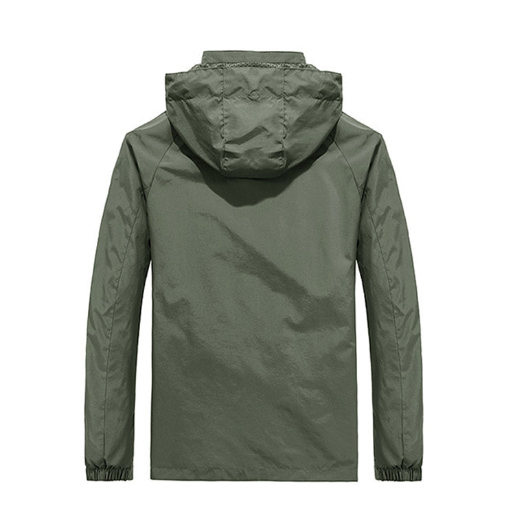 Men's Outdoor Sports Hooded Trench Jacket