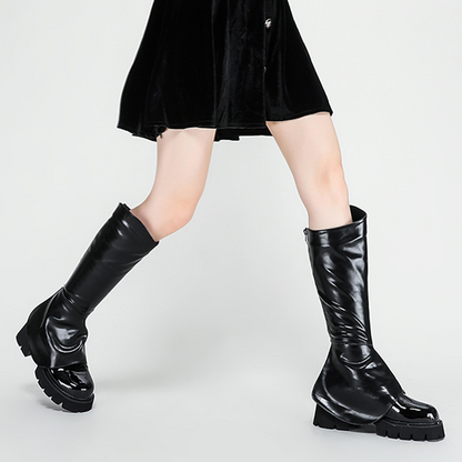 Women's Modern Black Y2K Tall Boots