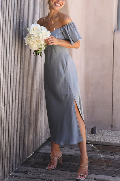 Women's Off-Shoulder Maxi Dress