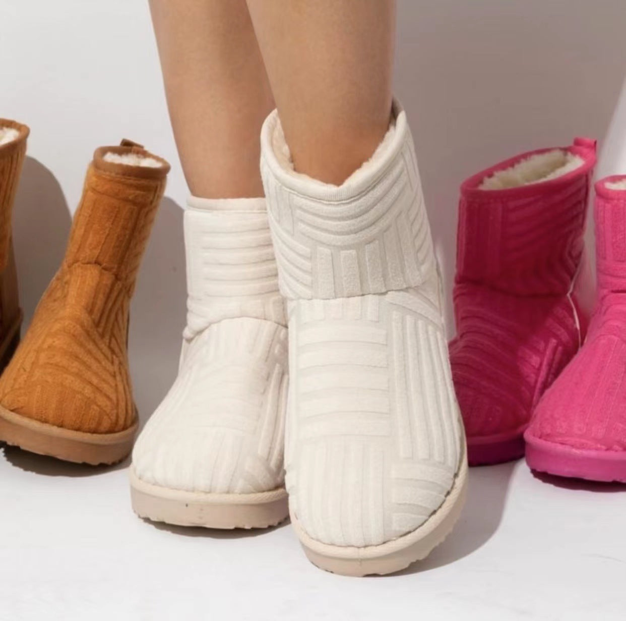 Casual Leather Warm Winter Boots For Women