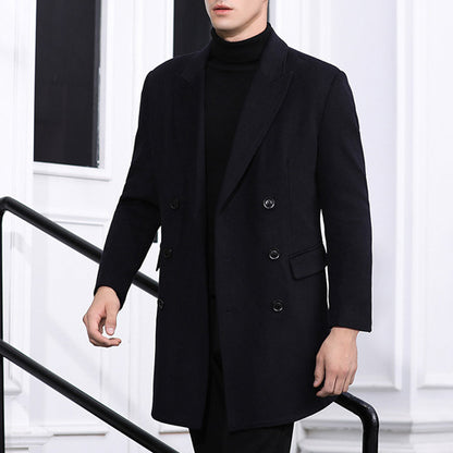 Men's Winter Double Breasted Wool Jacket