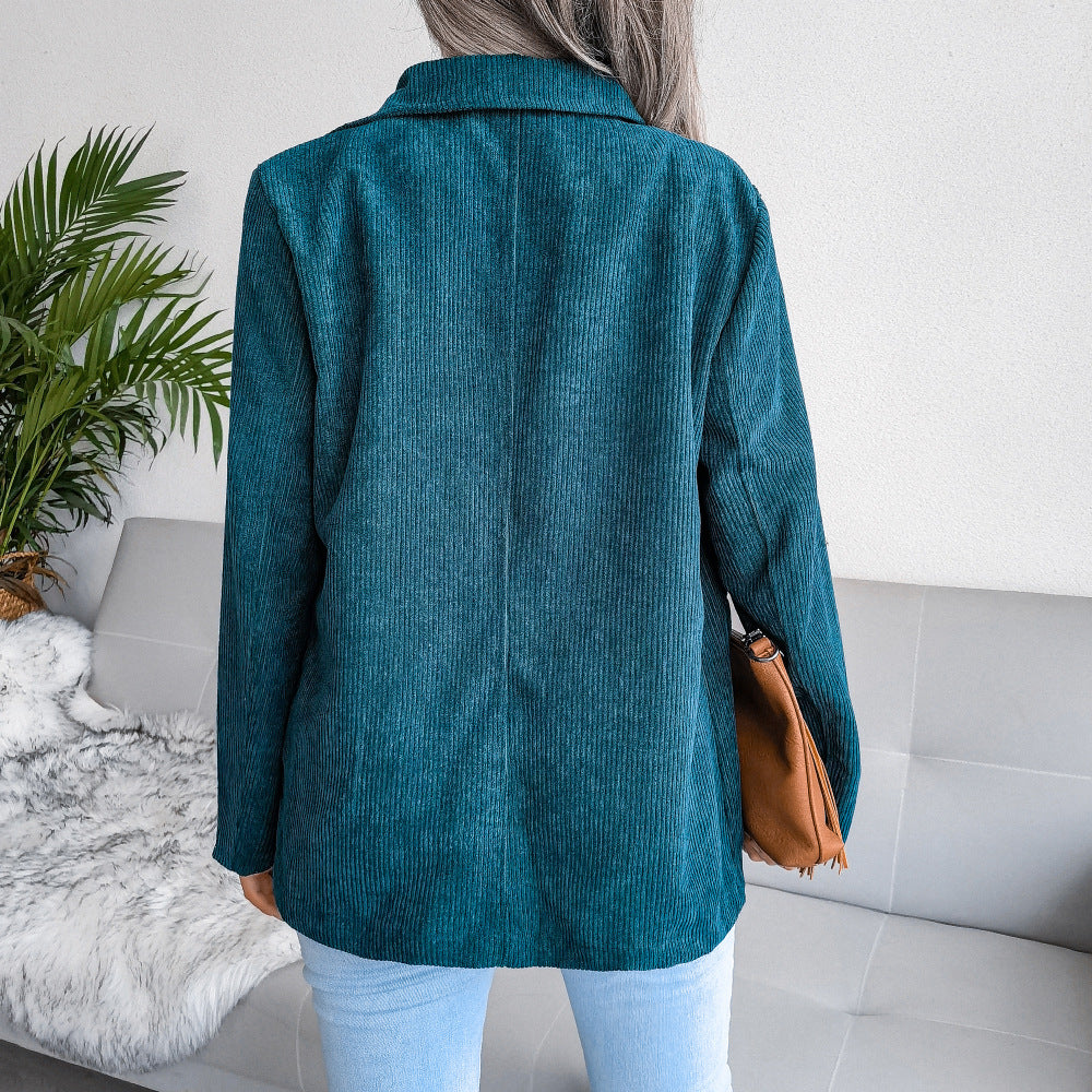 High Quality Button Spring Jacket For Women